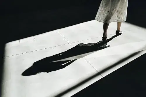 a person's shadow